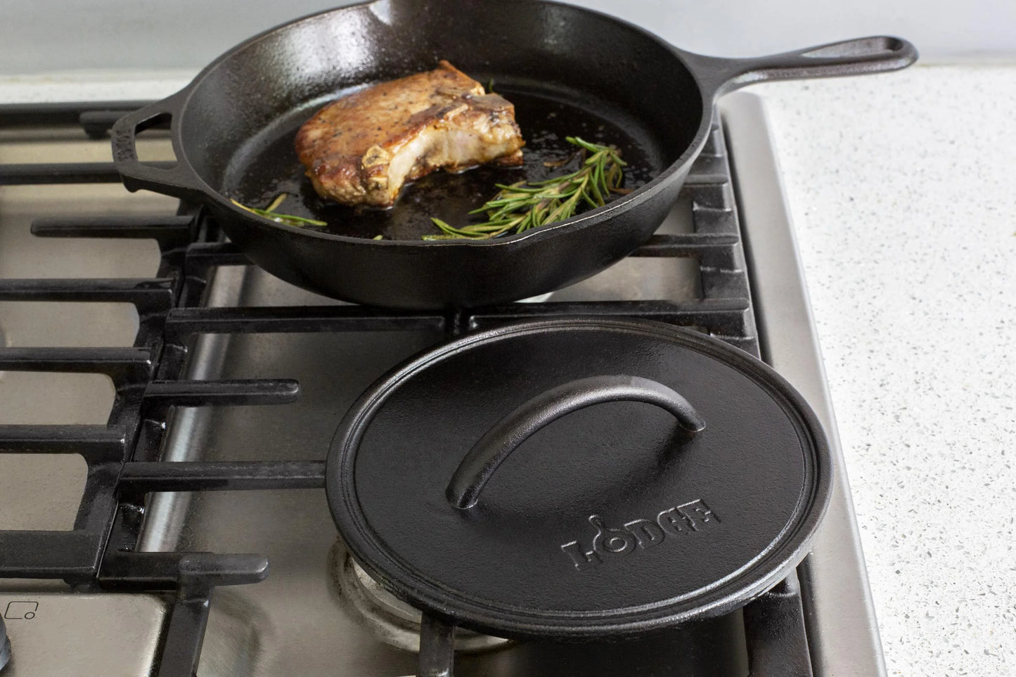 Seasoned Cast Iron round Grill Press
